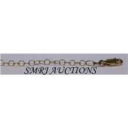 GENUINE 14K ITALIAN YELLOW GOLD 2.54G HANDMADE CHAIN