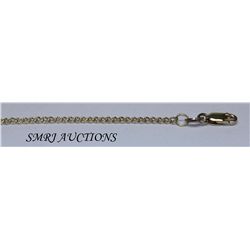 GENUINE 14K ITALIAN YELLOW GOLD 3.56G D/C ROLO CHAIN