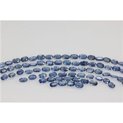 Natural Nice Blue Sapphire Oval Cut 125 pcs 36.2 ctw