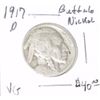 Image 1 : 1917-D BUFFALO NICKEL RED BOOK VALUE IS $40.00 *EXTREMELY RARE KEY DATE VERY GOOD GRADE*!!