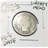 Image 1 : 1907-S LIBERTY HEAD SILVER DIME *RARE KEY DATE PLEASE LOOK AT PICTURE TO DETERMINE GRADE* !!