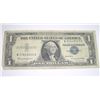 Image 1 : 1957 B SERIES $1 SILVER CERTIFICATE BILL SERIAL # W37649023A *PLEASE LOOK AT PIC TO DETERMINE GRADE*