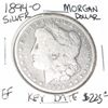 Image 1 : 1894-O MORGAN SILVER DOLLAR RED BOOK VALUE IS $225.00 *RARE KEY DATE EXTRA FINE GRADE*!!!