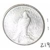 Image 2 : 1926-S PEACE SILVER DOLLAR RARE MS-60 HIGH GRADE SOME CORROS. SILVER DOLLAR CAME OUT OF SAFE DEPOSIT