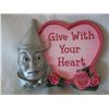 Image 1 : WIZARD OF OZ CERAMIC PLAQUE "GIVE WITH YOUR HEART"