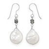 Image 1 : Baroque Pearl and Labradorite Drop Earrings