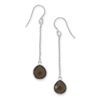 Image 1 : Smoky Quartz Chain Drop Earrings
