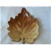 Image 1 : STONEWARE BROWN LEAF DISH BY RUSS, AUTUMN SETTINGS COLLECTION, NIB