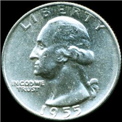 1955D Washington 25c MS65 Underweight ERROR (COI-12072)