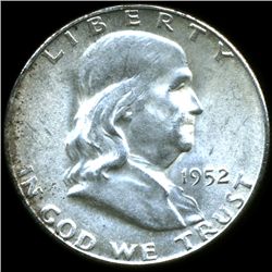 1952S Franklin Silver Half MS64 Underweight ERROR (COI-10426)