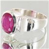 Image 2 : 33.75twc Ruby Sterling Ring (JEW-4116A)