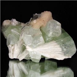 612gm Apophyllite, Stilbite & Scolecite Crystal Cluster (MIN-001813)