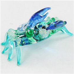 Handcrafted Blown Glass Crab (DEC-999)