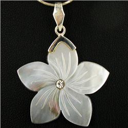 Handcrafted MOP Sterling Pendant (JEW-4413)