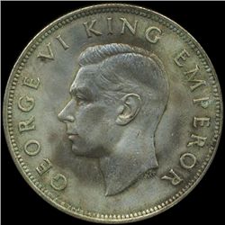 1941 New Zealand 1/2 Crown XF (COI-10234)