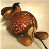 Image 3 : Coconut Shell Teak Bull Lamp (DEC-676)