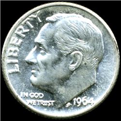 1964D FDR 10c MS66/67 Full Bands (COI-12568)