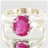 Image 1 : 22.5twc Ruby Sterling Ring (JEW-4103A)