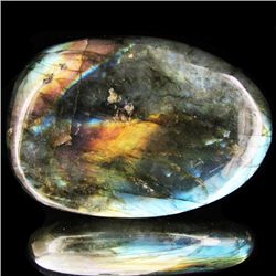 675ct Large Polished Rainbow Labradorite Cabochon (MIN-001655)