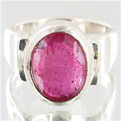 37.2twc Ruby Sterling Ring (JEW-4115A)