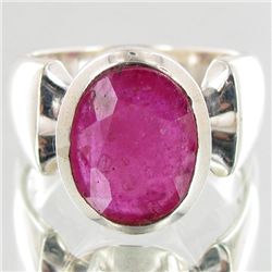 40.95twc Ruby Sterling Ring (JEW-4118A)
