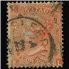 Image 1 : 1865 Britain 4p Victoria Stamp ERROR (STM-0723)