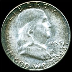 1954S Franklin Half MS64/65 FBL  (COI-11130)