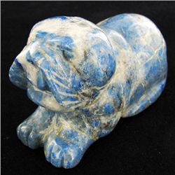 87gm Carved Lapis Dog (MIN-001873)