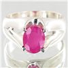 Image 1 : 42.2twc Ruby Sterling Ring (JEW-4119A)