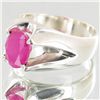 Image 2 : 42.2twc Ruby Sterling Ring (JEW-4119A)