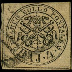 1852 Papal States 4b Stamp (STM-1009)