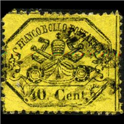 1868 Papal States 40c Stamp (STM-1095)