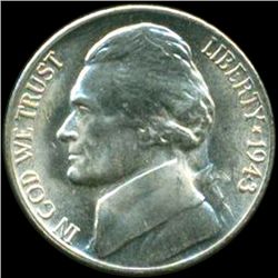 1943S Jefferson 5c MS64/65 Full Steps Double Die Error (COI-12749)