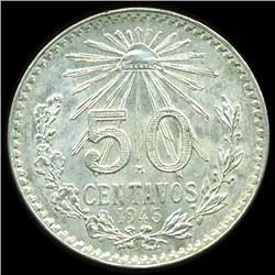 1945 Mexico 50c MS65 (COI-10085)