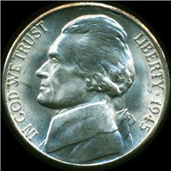 1945S Jefferson 5c MS64/65 Double Die Error (COI-12807)