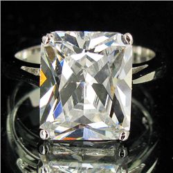 27.14twc Lab Diamond White Gold Vermeil/925 Ring (JEW-3979)