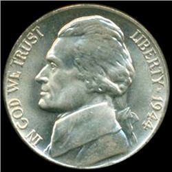 1944P Jefferson 5c MS64 Double Die Error (COI-12759)