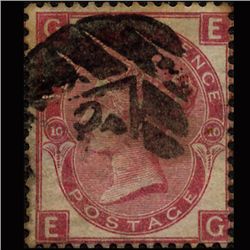 1862 Scarce GB 3p Rose Used Stamp  (STM-1321)