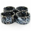 Image 1 : Handcrafted MOP Shell Napkin Ring Set (DEC-955)