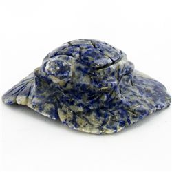 31gm Carved Lapis Turtle On Base (MIN-001895)