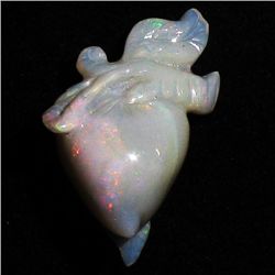 17.3ct Handcarved Australian solid Black Opal Fruit (GEM-45073)