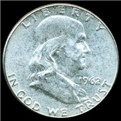 1962 Franklin Half MS64/65 Scarce Underweight ERROR (COI-11247)