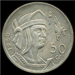 1950 Mexico 50c MS65 (COI-10086)