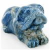 Image 1 : 87gm Carved Lapis Dog (MIN-001872)