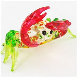 Handcrafted Blown Glass Crab (DEC-995)