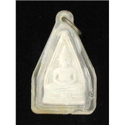 Vintage Thai Clay Buddha Amulet Pha Potha So Torn (ANT-1163)