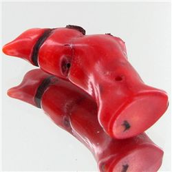 92.1ct Red Coral Freeform (MIN-000659)