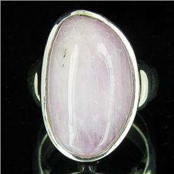 63.66twc Natural Kunzite Sterling Ring (JEW-4094A)