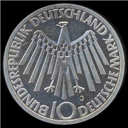1972J Germany Silver 10 Mark PR68 DCAM (COI-8548)