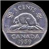Image 2 : 1959 Canada 5c Hi Grade GEM Unc (COI-7931)